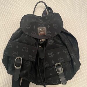 D&G Black Monogram Backpack